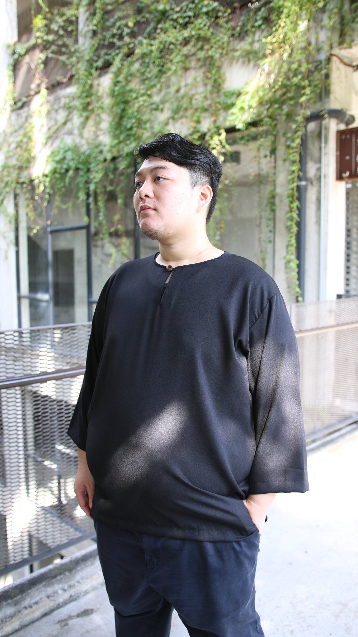 Black - Kurta Modern Classic - Gorilla - kurta.my