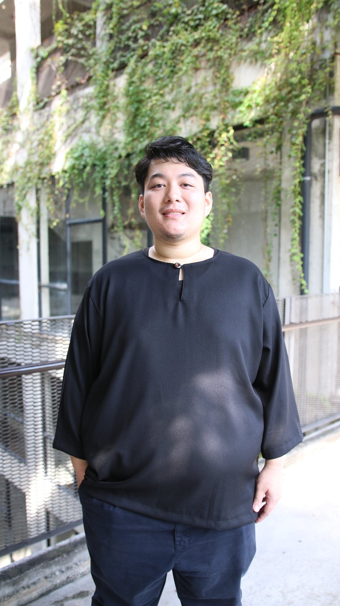 Black - Kurta Modern Classic - Gorilla - kurta.my